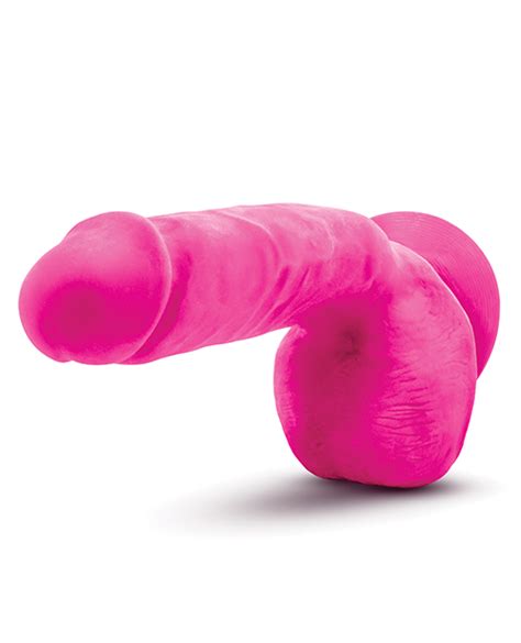 Bold Pound Dildo Au Naturel 8in W Balls Pink Blush Satisfaction