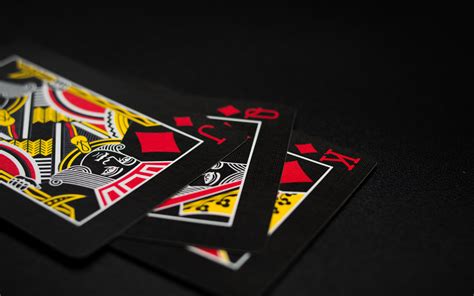 Black Playing Cards on Black Background · Free Stock Photo