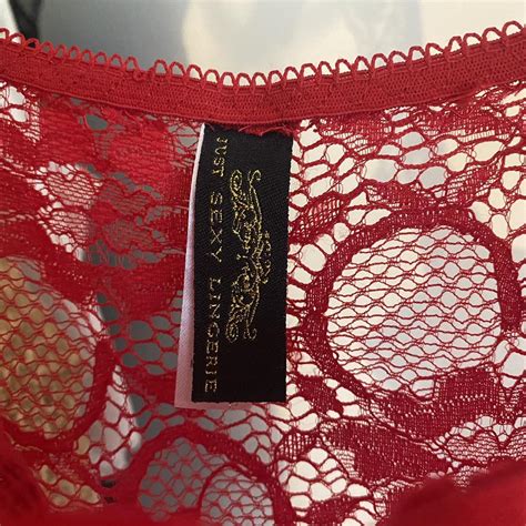 STILL AVAILABLE VINTAGE JUST SEXY LINGERIE Red Lace Depop