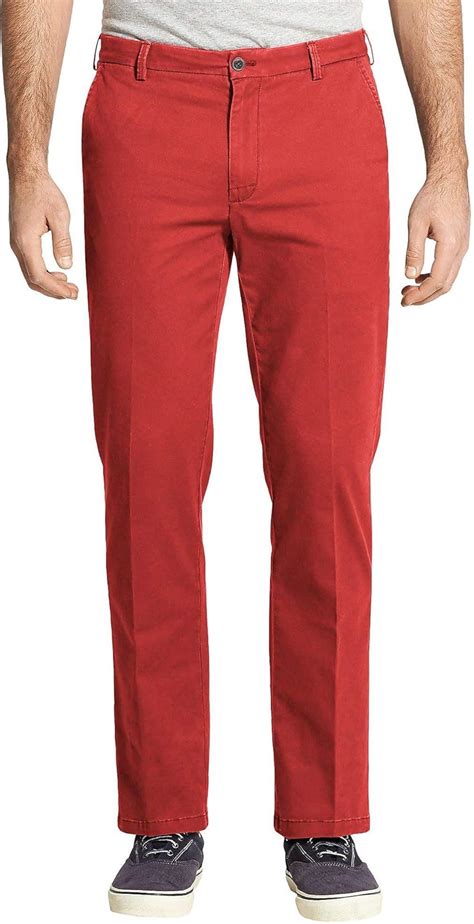 Izod Mens Saltwater Stretch Flat Front Straight Fit Chino Pant