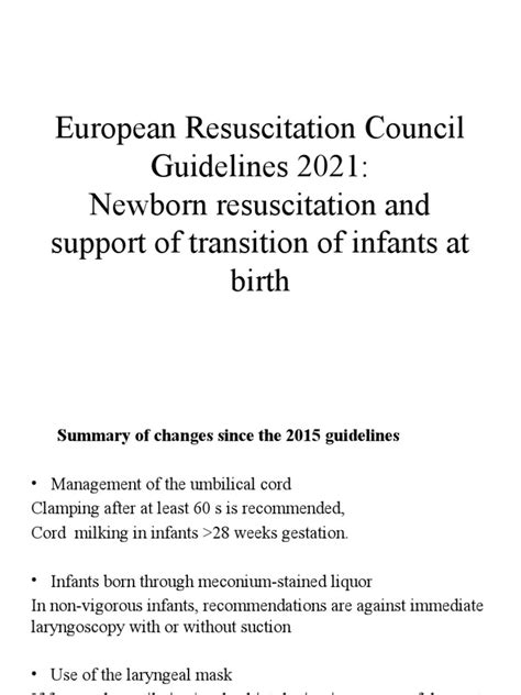 European Resuscitation Council Guidelines 2021 Pdf Cardiopulmonary