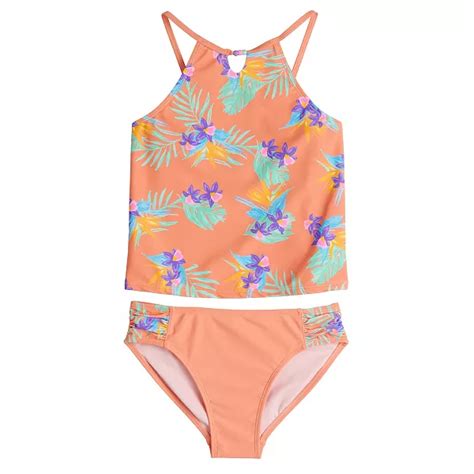 Girls 4 16 So® Tropical Vacay Tankini Top And Bottoms Swimsuit Set