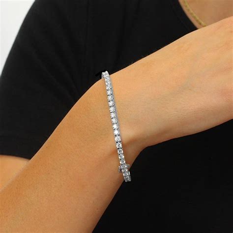 7 Carat Lab Grown Diamond Tennis Bracelet Barkevs