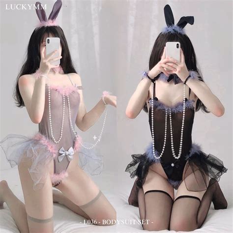 Jual Luckymm Sexy Lingerie Cosplay Rabbit Wanita Dewasa Baju Kostum Wanita Kelinci
