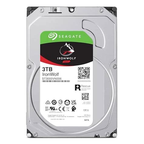 SEAGATE 3TB IRONWOLF 5.4K RPM (ST3000VN006)