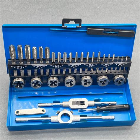 Grewin 32pcs M3 M12 Hss Tap And Die Set Metric Tap Set For Cnc Machine Taps Tooling China Taps