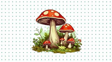Desenhos De Cogumelos Fofos