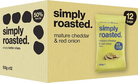 Simply Roasted Mature Cheddar Red Onion Crisps X G Share Bag