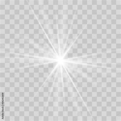 white beautiful light explodes   transparent explosion vector