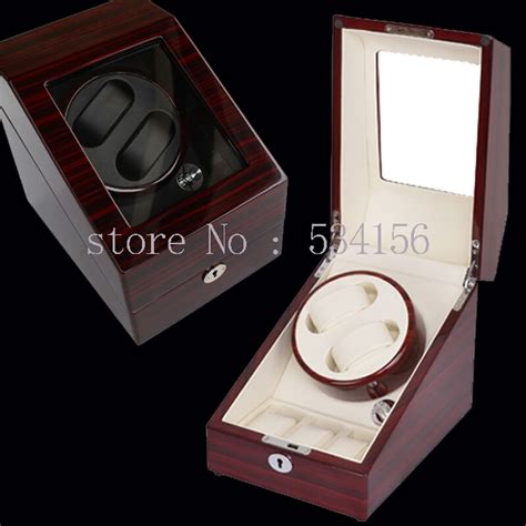 10 Color New Luxury Rotary Automatic Rotating Wooden Watch Winder