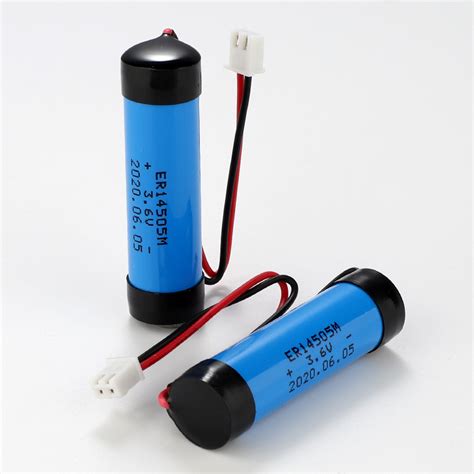 3 6V Lithium SOCL2 ER14505 Battery 2200mAh With Plug Soshine