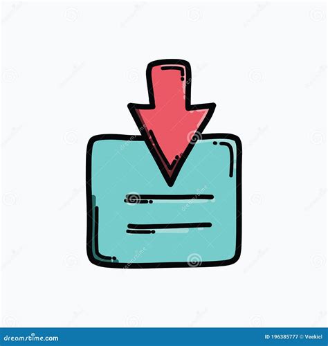 Download Document Color Vector Icon Drawing Sketch Illustration Hand