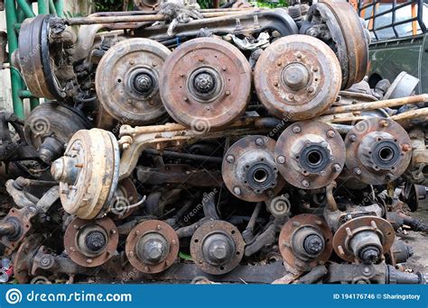 Old Car Engine Part Grunge And Rusty Machine Stock Photo Image Of