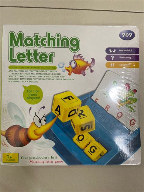 Matching Letter Game, Hobbies & Toys, Toys & Games on Carousell