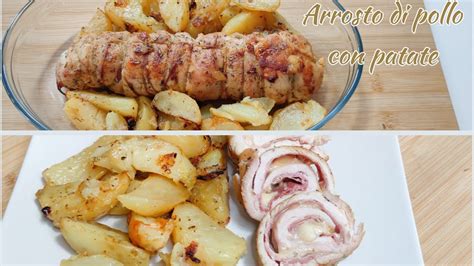 Rotolo Di Pollo Ripieno Al Forno Con Patate Ricetta Facile Di Cucina