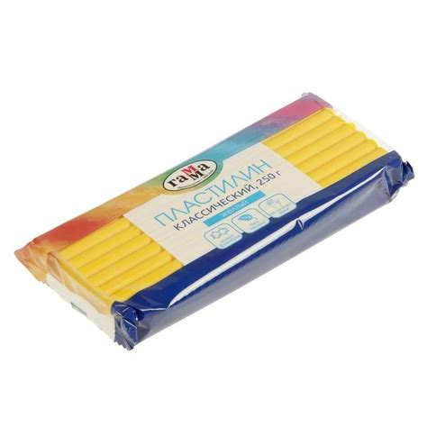 Пластилин 250 г, "Гамма" Классический, жёлтый - купить с доставкой по ...