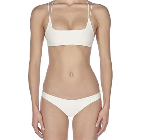 Mikoh Swim Bone Lahaina Extra Skimpy Bikini Bottom L Nwt Swimwear