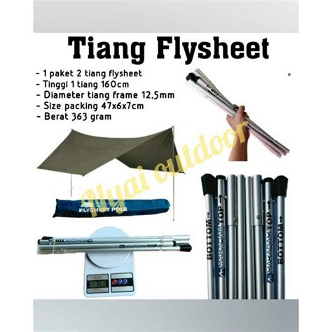 Jual Tiang Flysheet Frame Fly Sheet Tenda Alumunium Set Shopee Indonesia