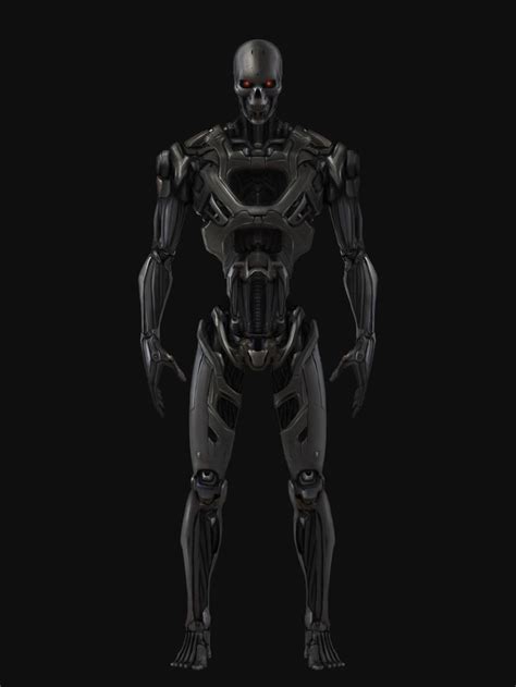 a robot is standing in the dark