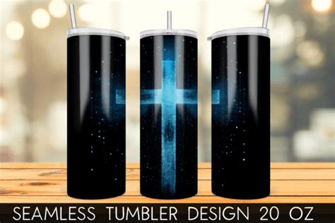 Christian Cross Oz Tumbler Sublimation Graphic By Mragjaza Creative