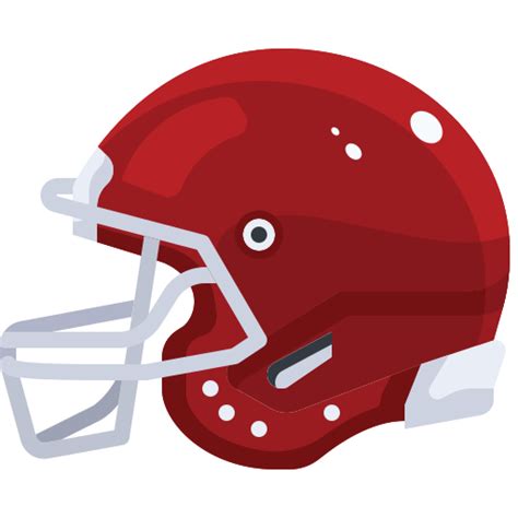 Football Helmet Justicon Flat Icon