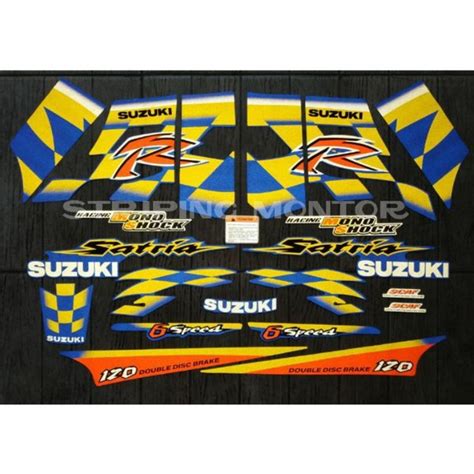 Jual Lis Striping Sticker Satria R 120 Kenny Robert Reflektif Di Lapak