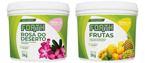 Kit Adubo Forth Frutas K Flora O Rosa Do Deserto Kg Parcelamento