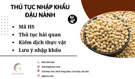 Thủ tục nhập khẩu đậu nành