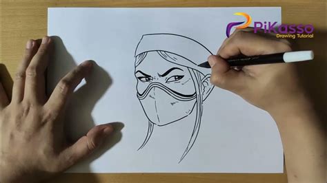 How To Draw Kitana From Mortal Kombat Youtube