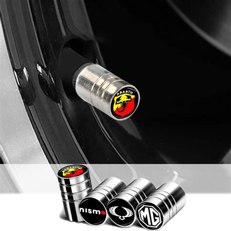 4pcs New Metal Wheel Tire Valve Caps Stem Car Exterior Accessories For