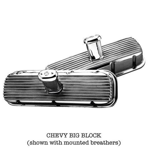 Mooneyes Chevy Big Block Polished Cast Aluminum Valve Covers With