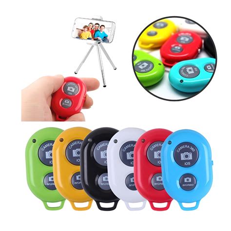 Controle Remoto Para Celular - Controle Remoto Sem Fio Obturador Bluetooth para Celular Smartphone ...