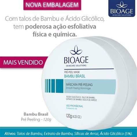 Mascara Pr Peeling Bambu Brasil Bioage R Em Mercado Livre