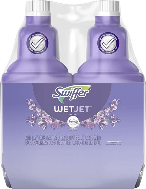 Swiffer WetJet Lot De 2 Solutions De Nettoyage Multi Usage Pour Sols