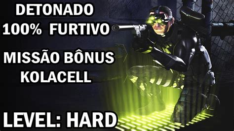 Splinter Cell Detonado Furtivo Miss O B Nus Level Hard