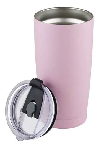 Vaso Termo Acero Inoxidable P Cafe 20oz Térmico Tapa Ce t01 Color Rosa