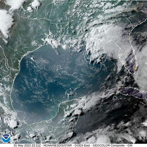 Nhc Radar Satellite Show System In Gulf Of Mexico Forecast Path