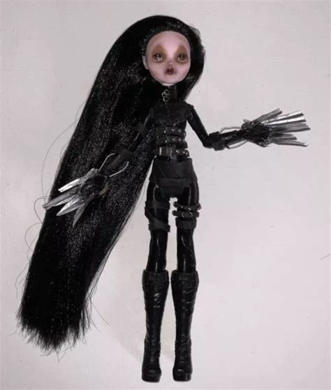 Monster High Custom Ooak Doll Repaint Edward Scissorhands Inspired