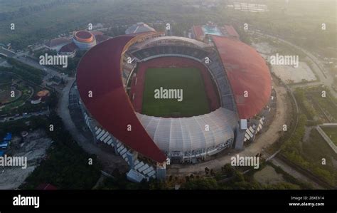 Bekasi Indonesia June Aerial View The Largest Stadium Of