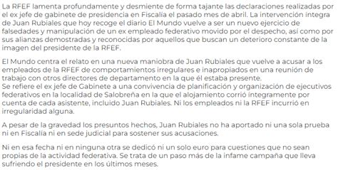 Relevo On Twitter La RFEF Publica Un Comunicado Desmintiendo Las