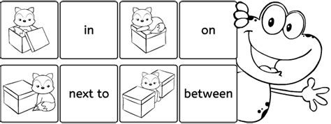 Prepositions Memory Game English Grammar Printables For Kids