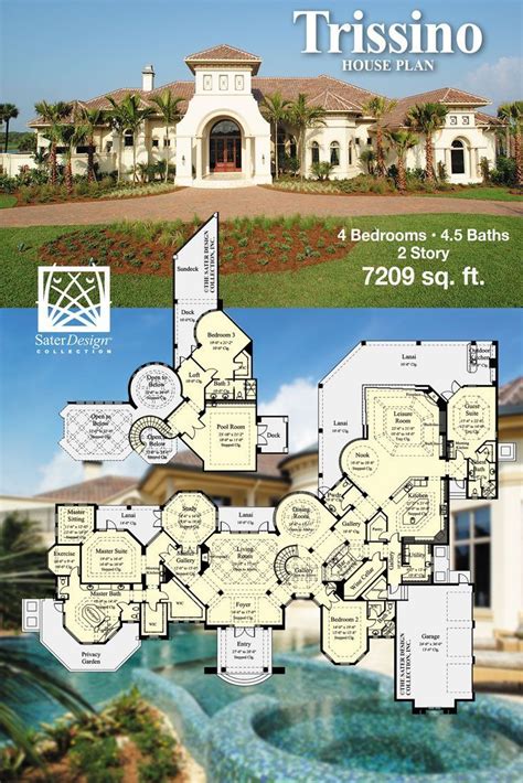 Mediterranean Luxury Home Plans | Mansion floor plan, Luxury floor ...