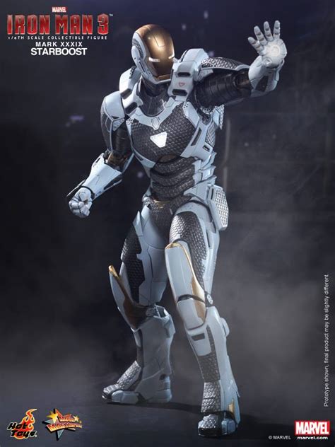 IRON MAN 3 Hot Toys Starboost Armor Collectible Figure GeekTyrant