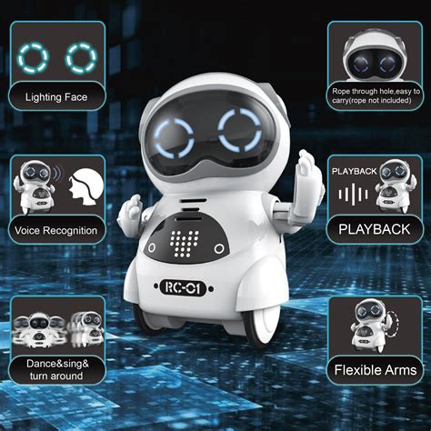 Haite Mini Robot, Pocket Robot For Kids With Interactive Dialogue
