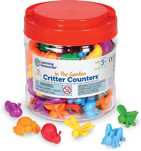 Learning Resources In The Garden Bug Counters Tub Of 72 Abc School