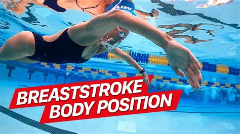 Breaststroke Body Position Tip YouTube