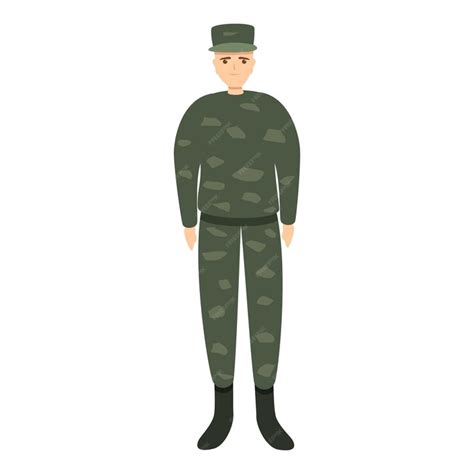 Premium Vector | Army military uniform icon cartoon of army military ...