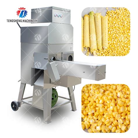 Automatic Electric Maize Corn Thresher Threshing Peeling Processing