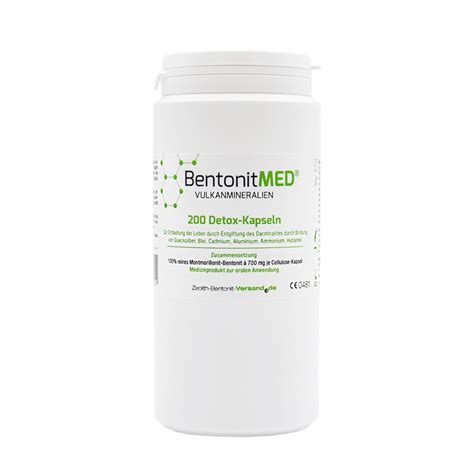 Bentonit MED® Detox 200 Kapseln - als zugelassenes Medizinprodukt