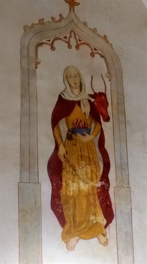 St Bride At Glastonbury Abbey St Patricks Chapel Saint Brigid Of